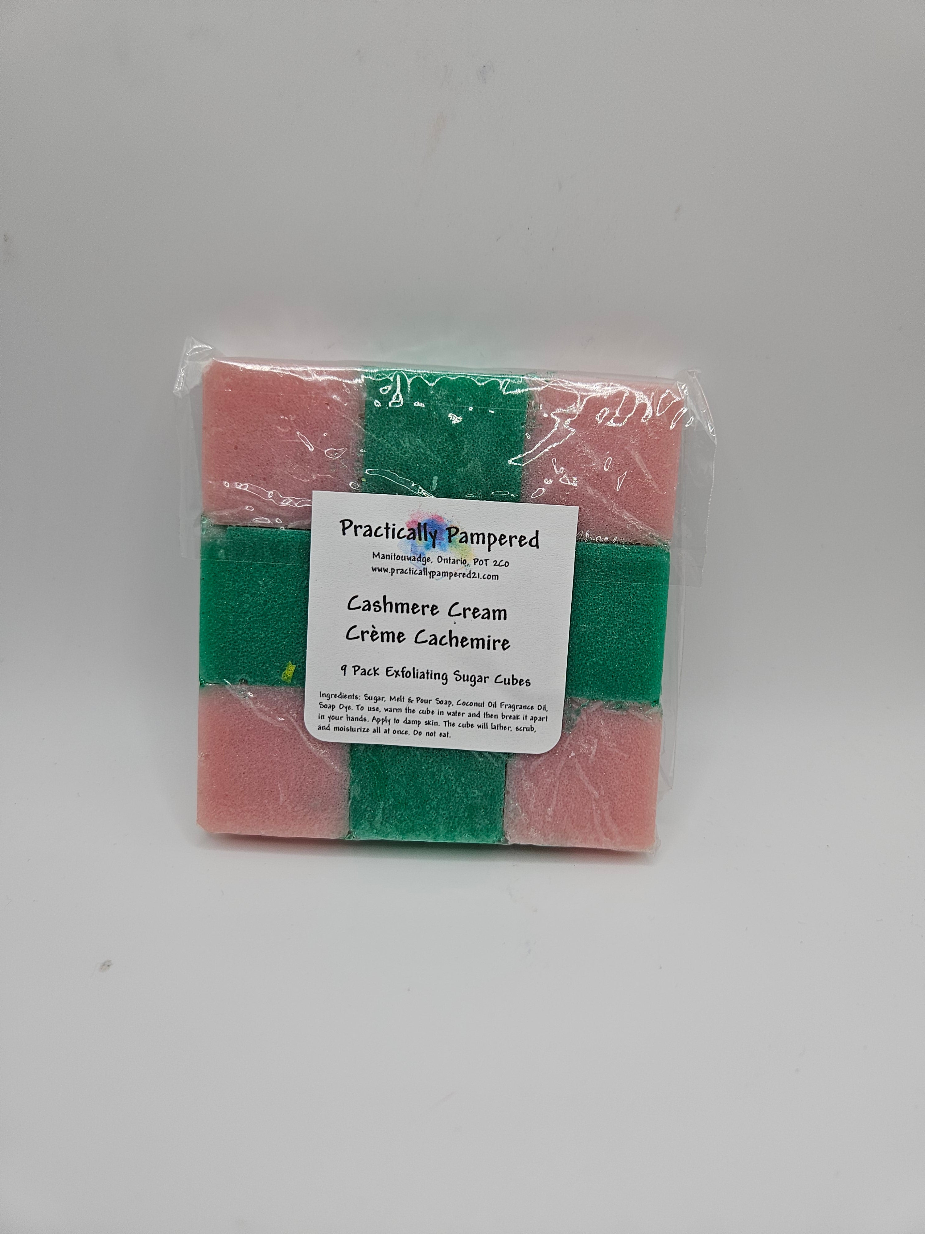 Cashmere Cream 9 Cube Exfoliating Body Sugar Cubes